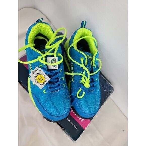 NIB Nautilus Safety Footwear - SZ 8W Blue/Green/Blue safety toe womans - Picture 2 of 12